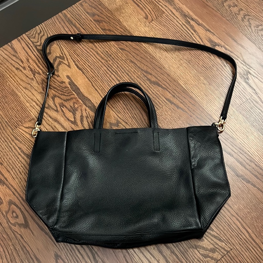 Banana Republic black leather bag